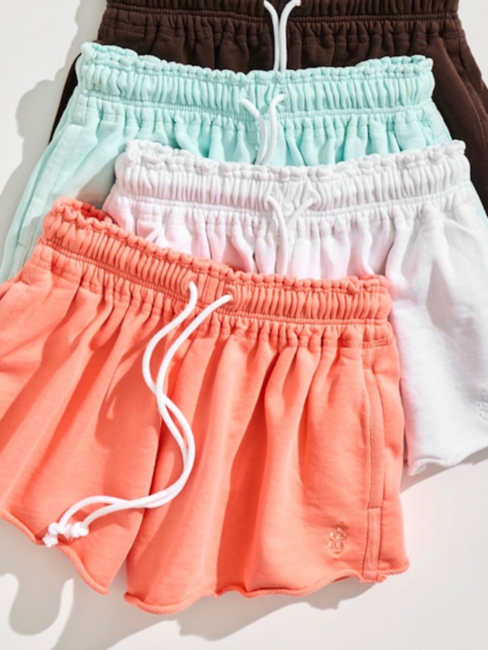FREE PEOPLE FLUTTER SHORTS IN COCOA - Picture 2 of 8